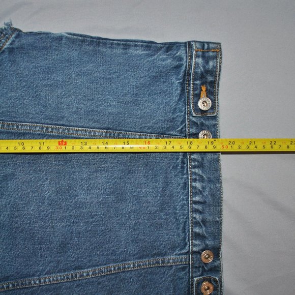 Vintage Express Bleus Jean Vest Size Medium 90s Y2K - Picture 9 of 9